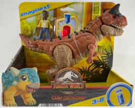 Fisher-Price Imaginext Jurassic World Camp Cretaceous Carnotaurus Toro Dinosaur - £23.55 GBP