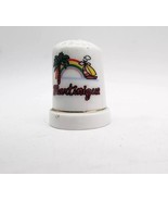 Vtg. Ceramic Martinique Thimble  Beach Scene - $13.03 CAD