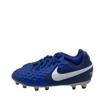 Nike Tiempo Signal Blue White Low Soccer Cleats Youth Kids 1.5 - £19.83 GBP