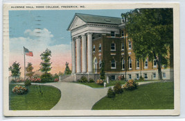 Alumnae Hall Hood College Frederick Maryland 1924 postcard - £5.13 GBP