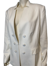 Tahari Arthur Levine Ivory Lined Long Sleeve High Neck Jacket Sz 18 NWT - £67.95 GBP