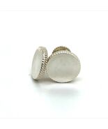 Tiffany &amp; Co Estate Ridced Cufflinks Sterling Silver TIF957 - $205.13