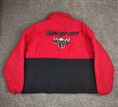 Vtg Snap-On Racing Jacket Men XXL Red Black Swingster Zip Up 90s Y2K Winter USA - £63.94 GBP