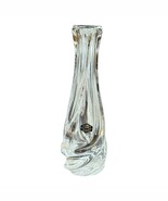 Saint Louis Crystal FLORA 9&quot; Bud Vase EXCELLENT STICKER Heavy Swirl No Box - $1,306.72 MXN