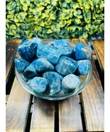 Blue Apatite Tumbled|100GR |5-6Pc| |2.5-3 cm|Healing Tumbled Stones - $70.02 CAD