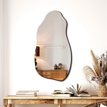 Irregular Asymmetrical Wall Mirror for Living Room Bathroom Entryway, Modern Dec - £70.69 GBP