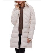 Bench. Womens Puffer Jacket Cream Detachable Hood Pockets Front Zip Long... - $1,473.14 MXN