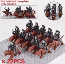 Lot 22 Pcs Riders of Wargs Elves Orcs Dwarves Knight Army LOTR Minifigur... - £18.92 GBP