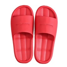 Home Slippers Men Women Non-slip Shoes Red 37 - £7.95 GBP