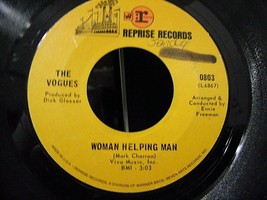 The Vogues-Woman Helping Man / I&#39;ll Know My Love-1969-45rpm-VG+ - £2.37 GBP