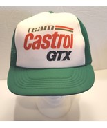 Team Castrol GTX Oil Racing Vintage Snapback Trucker Hat Baseball Cap Green - £9.43 GBP