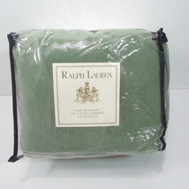 Ralph Lauren Sage Velvet Ruffled King Bed-Skirt - £201.82 GBP