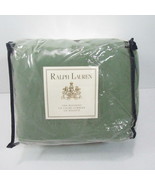 Ralph Lauren Sage Velvet Ruffled King Bed-Skirt - $352.86 CAD