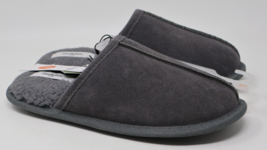 Men&#39;s Alex Scuff Slide Suede Leather Slippers Goodfellow &amp; Co Gray Small... - £11.37 GBP