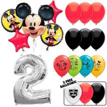 Mickey Mouse Deluxe Balloon Bouquet - Silver Number 2 - £24.40 GBP