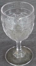 Beautiful Vintage Pressed Glass Stemmed Cordial - Rare Pattern - Vgc - Pretty - £11.83 GBP