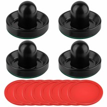 Air Hockey Pushers And Red Air Hockey Pucks, Goal Handles Paddles Replacement Ac - £22.51 GBP