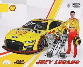 Joey Logano Signed 8x10 NASCAR Pennzoil Photo JSA - £53.42 GBP
