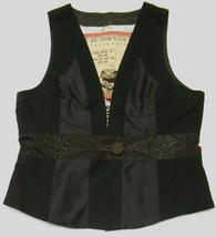 ST-MARTINS Women&#39;s Vest Fairytale Button Up Frog Princess Wearable Art Xl - £33.77 GBP