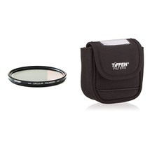 Tiffen 82mm Circular Polarizer with Large Belt Style Filter Pouch for Fi... - £73.41 GBP