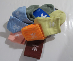 Adidas Quarter Crew Multicolor Socks 6 Pack FIts Shoe size  Men 8-12 Wom... - $19.99