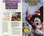 Walt Disney&#39;s Magic Kingdom Club Membership Guide 1986  - £14.02 GBP