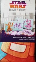 Star Wars Forces of Destiny Purple &amp; Turquoise Reversible Pillow Case 20... - $20.00