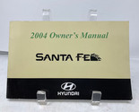 2004 Hyundai Santa FE Owners Manual OEM J01B12008 - $26.99