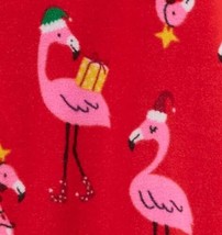 Girls 1 Pc Pajamas Christmas Flamingo Carters Fleece Footed Blanket Slee... - $21.78