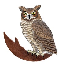 Beyond Vision Custom Birds [Great Horned Owl] Embroidered Iron on/Sew Patch [5.9 - £16.34 GBP