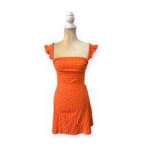 Free People Beyond Chic Mini Dress Size L Large Orange - £31.84 GBP