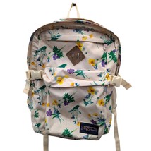 Jansport Main Campus Light Yellow Beige Spring Floral Backpack Schoolbag - €110,87 EUR
