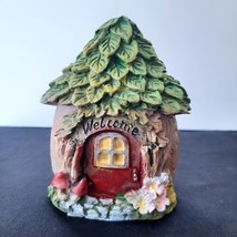 Fairy Garden Forest Figurine Fairy  Cottage House Home Decor Accents 4&quot; Rustic - £5.47 GBP
