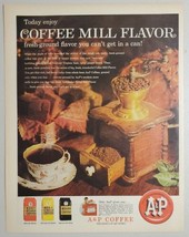 1961 Print Ad A&amp;P Eight O&#39;Clock, Bokar, Red Circle Coffee Beans Grinder Mill  - £12.40 GBP