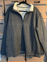 ORVIS 1/4 Zip Insulated Sweater-Blue/Grey Geometric L/S NWOT 2XL - £13.24 GBP