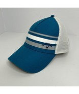 Callaway Golf Snapback Blue White Gray Stripes Flex Fit L/XL Hat Cap Mesh - $25.55 CAD