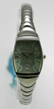 Timex Reloj Plata para Mujer Acero Inoxidable Agua Res Batería Gris Verde Cuarzo - £17.68 GBP