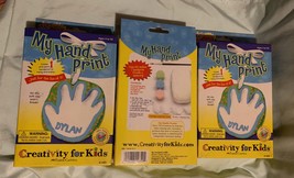 NEW Set of 3 Clay Hand Print Ornament Kits - $10.00