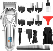 Ceenwes Hair Clippers Full Metal For Men Cordless Led Display Hair Trimm... - £47.18 GBP