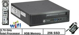 HP ELITEDESK Desktop PC CLEARANCE 8GB RAM 256GB SSD 3.70GHz Processor WI... - $129.95