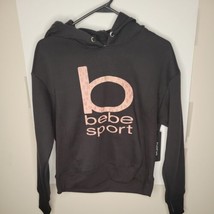 Bebe Sport Womans Black Hoodie Size Medium New With Tags - £22.02 GBP