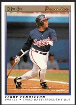 Atlanta Braves Terry Pendleton 1991 O-Pee-Chee Premier Baseball Card #95 nr mt   - £0.40 GBP