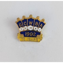 Vintage GCWBA Cincinnati 1992 75 Years Bowling Lapel Hat Pin - £6.57 GBP