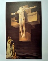 SALVADOR DALI LITHOGRAPH Corpus Hypercubicus / Crucifixion #UniqueGift R... - £191.77 GBP