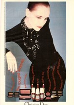 1980 Christian Dior Cosmetics Makeup Serge Lutens Fashion Vintage Print ... - $5.93