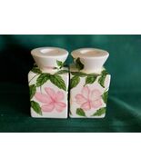 Vintage Pair of Square Ceramic Candle Stick Holders Hand Painted Phillip... - €14,54 EUR