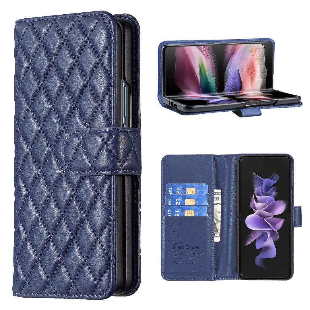 Generic For Samsung Galaxy Z Fold 7 (Color: BLUE) Premium Stylish Leathe... - $86.05