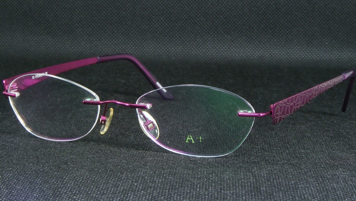 ID EYEWEAR N1109 FCS199 Fucsia Único Raro sin Montura Gafas 50-18-140 Al... - $66.32