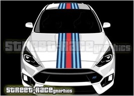For  i OTT002 racing stripes vinyl graphics stickers Fiesta Ka Focus - £32.46 GBP