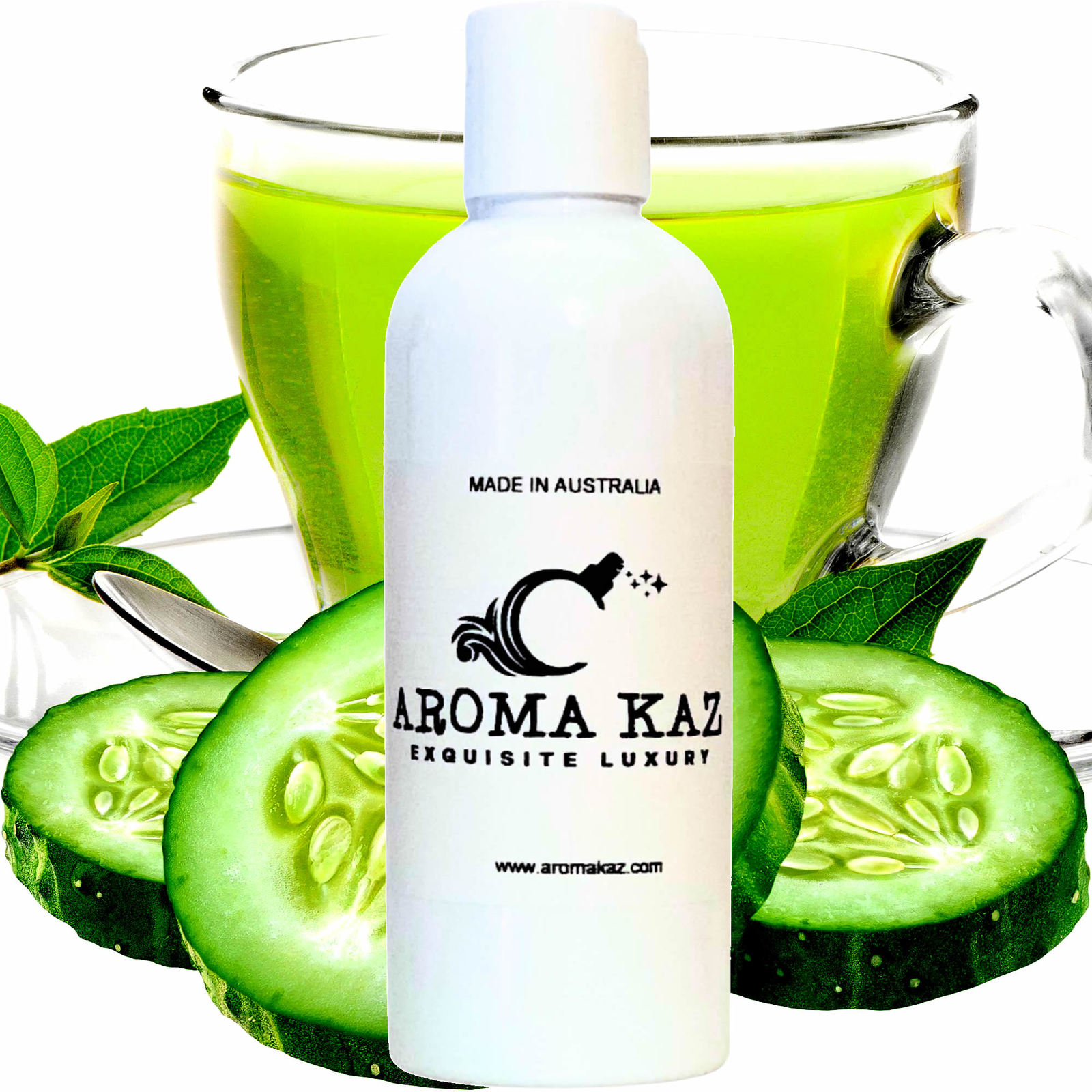 Green Tea &amp; Cucumber Bath Body Massage Oil Luxury Vegan Cruelty Free - $13.95+